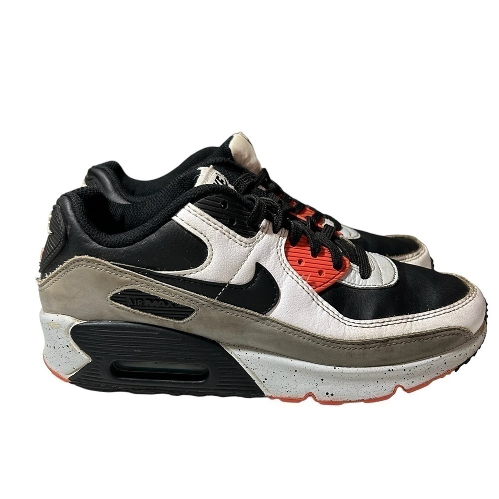 Nike Air Max 90 LTR (GS) Youth's Size 6.5Y Running Shoes Black White Speckled